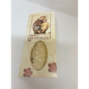 St Anthony Heart Pendant Necklace Franciscan Friars of the Atonement Prayer Card